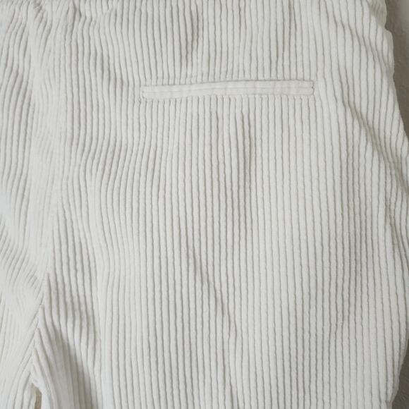 J.O.A. Just One Answer Women's Corduroy Front Tie Pants Off White Medium Wide - Picture 6 of 15